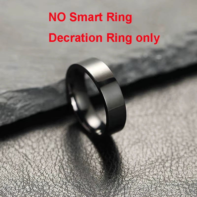 2025 New Smart Ring Men Women, Heart Rate Blood Oxygen and Sleep Monitor Smartring IP68 & 5ATM Waterproof, Multi-Sport Mode Ring